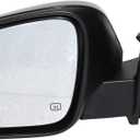 Left Driver Side Power Heated Side View Mirror Manual Folding Compatible for Toyota Highlander 20142019 Replaces 879400E130 TO1320317 (6Pins)