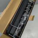 Expandable Dish Drying Rack, Dish Racks for Kitchen Counter, Stainless Steel 304, FlipTop Retractable Plate, MultiDirectional Adjustable Dish Rack, Space Saving Large Drying Rack Kitchen, Black+Silver