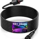 Outdoor 10FT Flood Lights Extension Cord4Pin Waterproof ConnectorExtend Your for Go-vee Outdoor Flood Lights 2 H7058 H7057 - Weatherproof