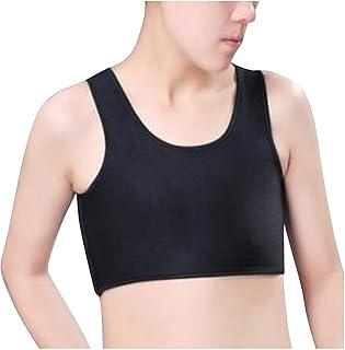 SolyLfux Chest Binder for Transgender FTM LGBT Tomboy Tops Women Breathable Binder Bra Tank Tops Elastic Medium