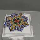 Bits and Pieces - Set of Three Majolica Designer Trivets - Colorful Hot Dish Table Cover