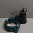 Superior Pump 91570 3300GPH Thermoplastic Submersible Utility Pump with 10-Foot Cord, 1/2 HP