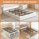 Bed Frame Support System - 5 Cross Rails and 10 Adjustable Legs,Universal Strong Center Support Beams for Full, Queen and King,California King Metal/Wood/Upholstered Bed