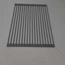 YQBUER Cutlery Basket Multipurpose Roll-Up Dish Drying Rack Over The Sink Drying Mat，- Dish Drainer - Fruits and Vegetable Rinser - Durable Silicone Covered Stainless Steel，Gray，33" x 52"