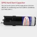 SPP6 Relay/Capacitor Hard Start Kit with 500% Increase Starting Torque for Air Conditioner - Compatible with HVAC Compressor Replaces SPP6, TJ90HS6,AP4502872,35702, DST-6, ERPP6, HS6, HS650