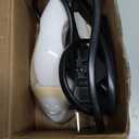 Honoson Mini Craft Iron Mini Heat Press Small Iron 3.93 x 2.36 x 2.76 in Portable Handy Tiny Flatiron with Charging Base Accessory for Fuse Bead Patch DIY Heat Transfer Vinyl(Light Yellow)