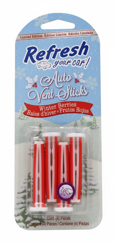 Refresh Your Car! Winter Berries Vent Sticks Car Air Freshener (5 pack)