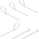 3 x 200 Pack Bulk KOOWIN Small 6 inch Nylon Plastic Cable Zip Ties Wire Wraps White
