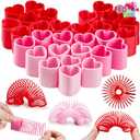 JOYIN 30 Packs Valentine’s Day Party Favors with Mini Springs Toys, Multi-Color Heart Coil Springs Toys, Stress Relief Fidget Toys for Kids Classroom Exchange, School Prize and Goodie Bag Stuffers