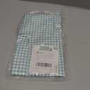 Kids Aprons for Cooking Waterdrop Resistant Aprons for Girl & Boy Toddler Apron for Painting, Gardening, Baking, Smock (Plaid Water Green, Medium (6-10 years)