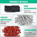 Reginary 370 Pcs 25 Kits Weather Pack Connectors Kit 1/2/3/4/6 Pin Waterproof Automotive Electrical Connectors 22-14AWG with Terminal and Removal Tool Kit Ratcheting Crimper Pliers Rubber Seal