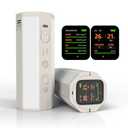 Portable Air Monitor, Lumopal Air Sensor with CO/TVOC/HCHO/EX/Humidity/Temp/Pressure Detector Indoor/Outdoor, VOC Meter CO Detector Gas Alert with 8000mah Long Lasting for Home Camping (White)