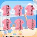 2 x 6Pcs Football Jersey Silicone Molds, No.9 Jersey Chocolate Fondant Molds, for Sports Theme Party Cake Decoration, Candy, Chewing Gum, Flower Paste, Dough, Resin, Pendants, Keychains, Clay