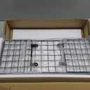 QEEIG Bathroom Shelves Over Toilet - Wall Mounted Floating Shelves Toilet Paper Storage Small Farmhouse Decor Shelf 16 inch Set of 3, Black (019-B3)