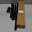 Matte Black Adjustable Spring Tension Shower Curtain Rod 31-58"  No Drilling Required, Easy Installation, Anti-Slip ABS Base, Phosphating & Electrostatic Coating, Holds Up to 66 lbs, for Bathrooms