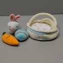 5Pcs Easter Basket -My First Easter Basket Stuffed Plush Playset Baby's First Easter Basket Stuffed Cartoon Bunny Easter Egg Plush Basket for Kids