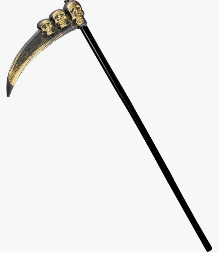 Halloween Grim Reaper Scythe Weapon Props for Scythe Costume Accessory