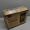 Clothes Hangers - White, Plastic Hangers 50 Pack for Shirts, Dresses, and Pants - Durable, Flexible Plastic Clothing Hangers