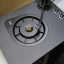 Retrolife® Record Player with BT Wireless Out,Black Upgrade Vinyl Turntable