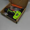 FADAKWALT Cordless Drill Set,12V Power Drill Set with Battery and Charger, Electric Driver/Drill Bits, 3/8'' Keyless Chuck,21+1 Torque Setting, 180 inch-lbs, with LED Electric Drill Set (Green)