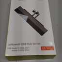 Car USB Hub Charger for Tesla Center Console with Fast Charging Retractable Cables Phone Charger Docking Station Accessories(2 Type-C(Model Y 2021-2024 & Model 3 2021-2023))