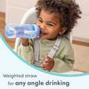 NUK Learner Straw Cup, 10oz, 2-Pack - Toddler Sippy Cup with Soft Straw for Easy Drinking, Suitable for Ages 8 Months and Up, Timeless Collection