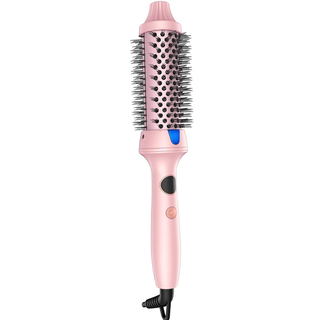 Thermal Brush, Ionic 1.5 inch Heated Round Brush with Dual Voltage for Travel, Easy to Create Blowout Look, Blush