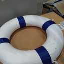 Lifebuoy Set 20Inch Life Preserver Ring and Water Floating Lifesaving Rope 98.4FT,Swim Foam Buoy,Swimming Pool Safety Throwing Ring with Perimeter Rope,Throwable Flotation Device