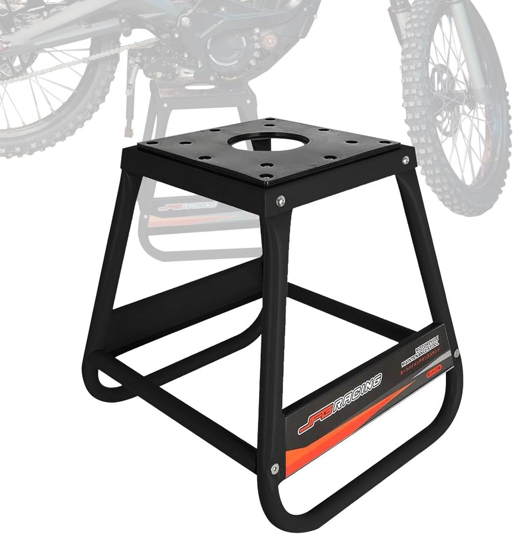 JFG RACING Motorcycle Stand Detachable Dirt Bike Stand Universal Anti-skid Maintenance for Most Motorcycle Dirt Bike Black