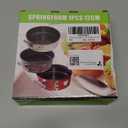 Cheesecake Pan Set, 4/7/8/9 inch Nonstick Leakproof Springform Pan for Mini Cheesecakes, Pizzas, Quiches, Black, 4 inch 