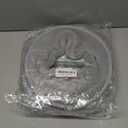 Legigo 5 Pack Thicker Bathroom Toilet Seat Cover Pads- Soft Warmer Toilet Seat Cushion Cover Stretchable Washable Fiber Cloth, Easy Installation Comfortable Toilet Lid Seat Cover(Knit Elongated Gray)