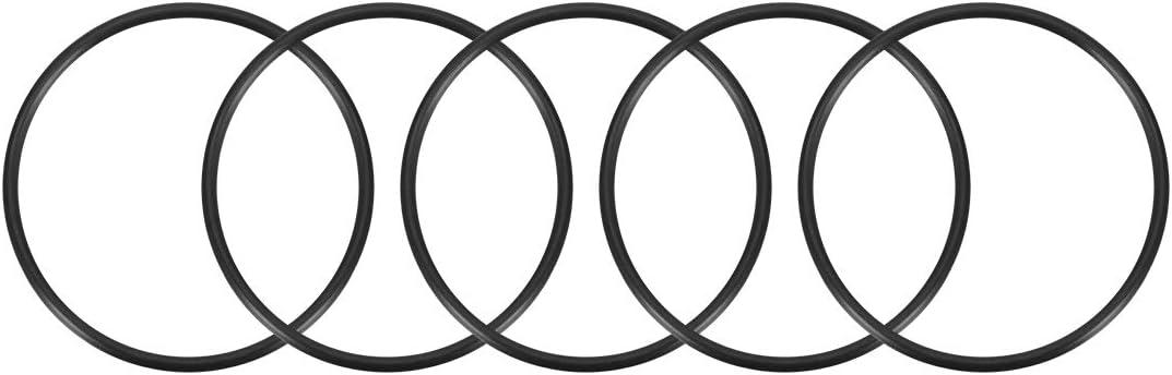 uxcell Nitrile Rubber O-Rings 75mm OD 68mm ID 3.5mm Width, Metric Nitrile Rubber Sealing Gasket for Automotive Machine Plumbing, Pack of 5