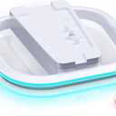 Vertical Stand for PS5/PS5 Slim/PlayStation Pro Consoles, PlayStation 5 Vertical Holder with 7 RGB Lights and a Screw,White