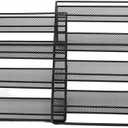 Condient Rack Organizer for Cabinet, 4 Tier Seasoning Step Storage Organizer, Adjustable Metal for Countertops & Cabinets with Stable Frame