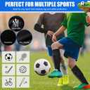 Soccer Shin Guards for Kids Youth, Shin Guards Kids, Calf Compression Sleeve with Honeycomb Pads + Hard Shell Shin Guards with Adjustable Straps for Football Training and Games (Medium)