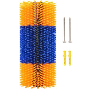Livestock Scratch Brush Kit, Horse Massager for Relieving Itching, Suitable for Horse, Cattle, Sheep, Pig, Yellow (1-Pack)