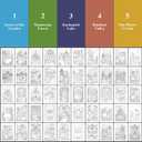 Fuxi Coloring Books for Ages 8-12 Girls, 50 Sheets (73lb/120gsm) Blank Paper Drawing Pad + 50 Designs Blank Paper for Coloring. (PurpIed)