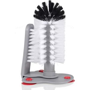 Glass Cup Washer With Double Bristle Brush for Bar Kitchen Sink