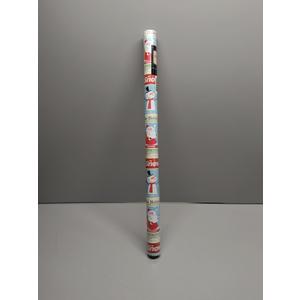 Christmas Wrapping Paper with Tags and Trim Ribbon Assortment - 30" X 10' Per Roll (4 Rolls: 100 sq. ft. ttl.) - Presents Cane Design for Christmas, Party, Xmas, Holiday