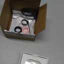 Smart Ring For Women Men, Health Tracker with Heart Rate, Blood Oxygen, Blood Pressure, Sleep Monitor, Step Counting, IP68 Waterproof Fitness ring, No App Fees for iPhone & Android (Silver, 9#)