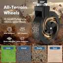 Collapsible Foldable Wagon with Wheels Heavy Duty Folding Wagons Carts 360LBS Weight Capacity Portable All Terrain Utility Wagon Cart for Groceries Sports Garden Shopping Camping Beach