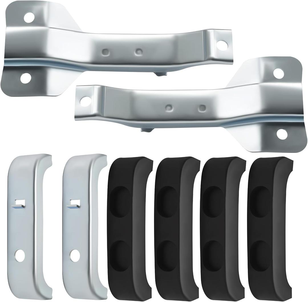 4 Core Heavy Duty Radiator Bracket Kit Compatible with 1967-1972 Chevy Blazer Suburban G-MC Jimmy C10 C20 C30 and Other 1/2 Ton to 1 Ton Pickups Truck Replace 1099ZB 1099ZC
