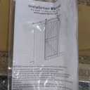 FREDBECK 32in x 80in Sliding Barn Door with 5.5FT Barn Door Hardware Kit Included Wood K Shape Solid Spruce Panel Need to Assembly