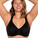 HSIA Bras for Women Minimizer Full Coverage, Plus Size T Shirt Unlined Underwire Smooth Bra, Seamless Cups Joan Ultimate Soft (Black), Size US 36D