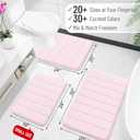 OLANLY Memory Foam Bath Mat 59x35, Super Soft Absorbent Bathroom Rugs, Quick Dry, Machine Washable Shower Floor Rugs, Bathmat Carpet, Bathroom Home Decor Accessories, Pink