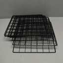 C&AHOME Wire Cube Storage - 9-Cube Organizer, Metal Grids, Modular Bookshelf, Closet Cabinet, Ideal for Home, Living Room, Office - 36.6'L x 12.4'W x 48.4'H Black