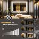LOAAO 50"X36" LED Bathroom Mirror with Lights, UL Listed