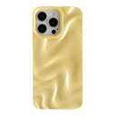 Caseative for iPhone 14 Pro Max Case, Water Ripple Pattern Wave Phone Case (Light Yellow)