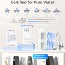 Waterdrop G2P600 Reverse Osmosis System, TDS Reduction, 7 Stage Water Filtration, NSF/ANSI 372 Certified, 600 GPD Tankless RO Water Filter System, Under Sink, 2:1 Pure to Drain