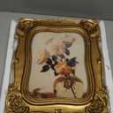 Sunlit Vintage Picture Frame 4x6 Inch, Luxury Antique Photo Frames with Glass Front, Photo Display, Tabletop Wall Hanging, Gift Ideas, Gold